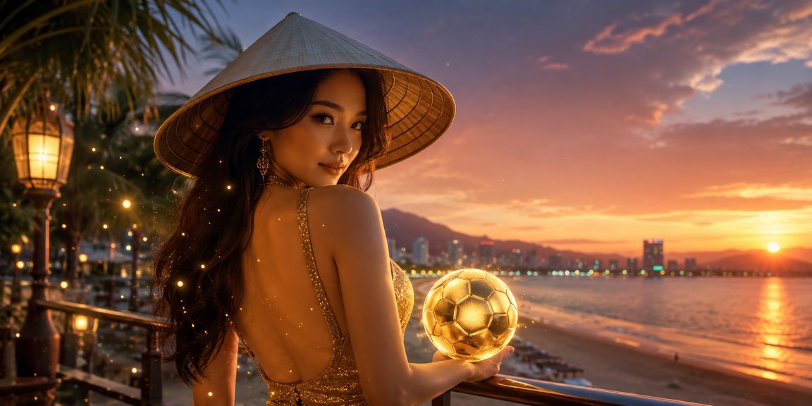 Người dùng Sài Gòn đội nón lá thưởng thức cá cược thể thao trên điện thoại